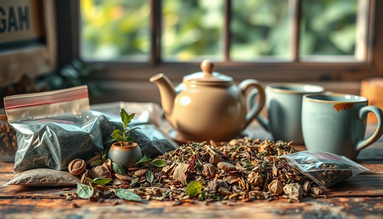 Herbal detox teas for gut cleansing